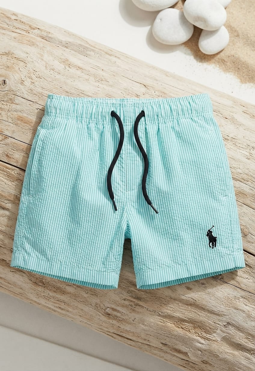 Shorts Infantil Masculino Tactel Listras