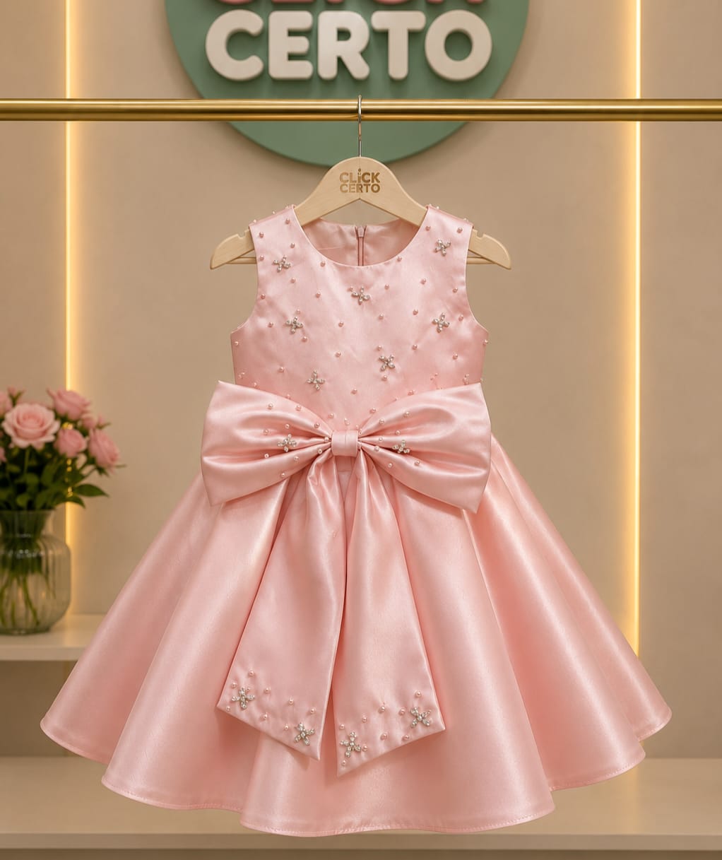 Vestido de Festa Infantil Brilhante