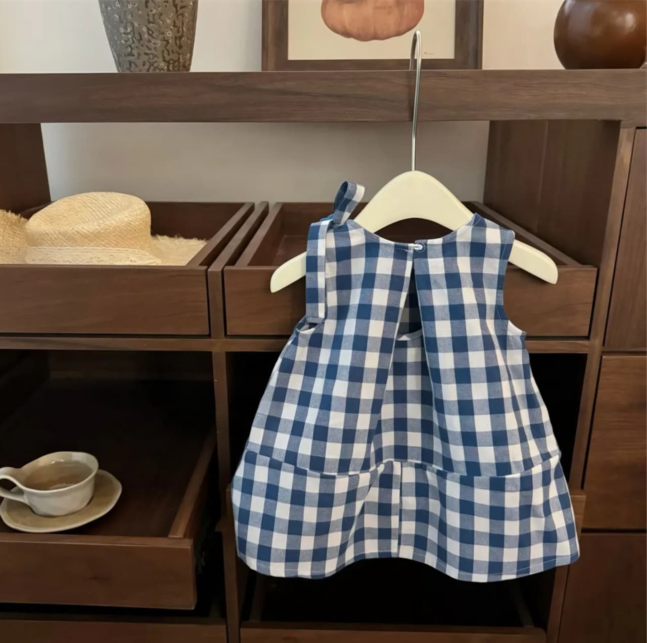 Vestido Infantil Xadrez Florzinha