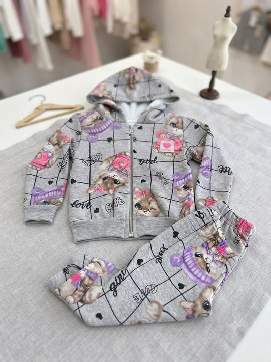 Conjunto Infantil Love Gatinha