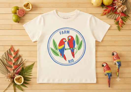 T-Shirt Infantil Feminina Pássarinhos