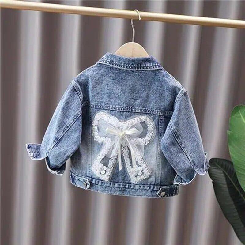 Jaqueta Jeans Lacinhos