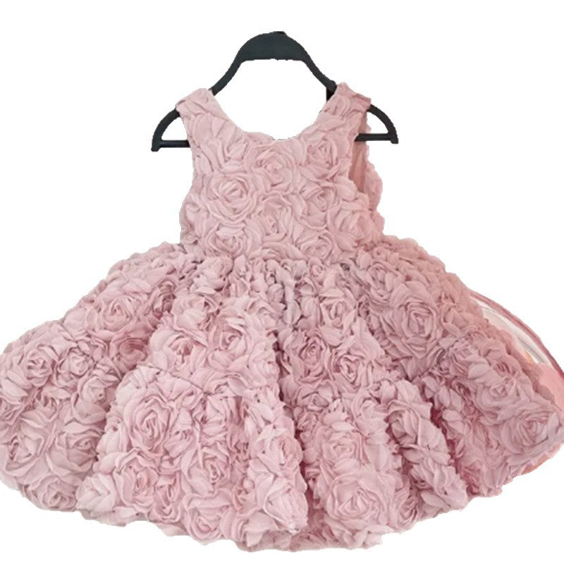 Vestido Infantil Rosas