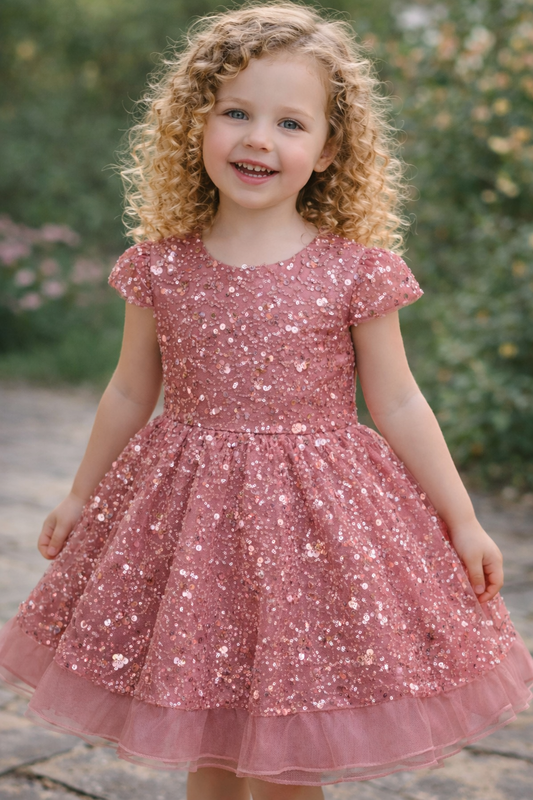 Vestido de Festa Lantejoulas Brilhante