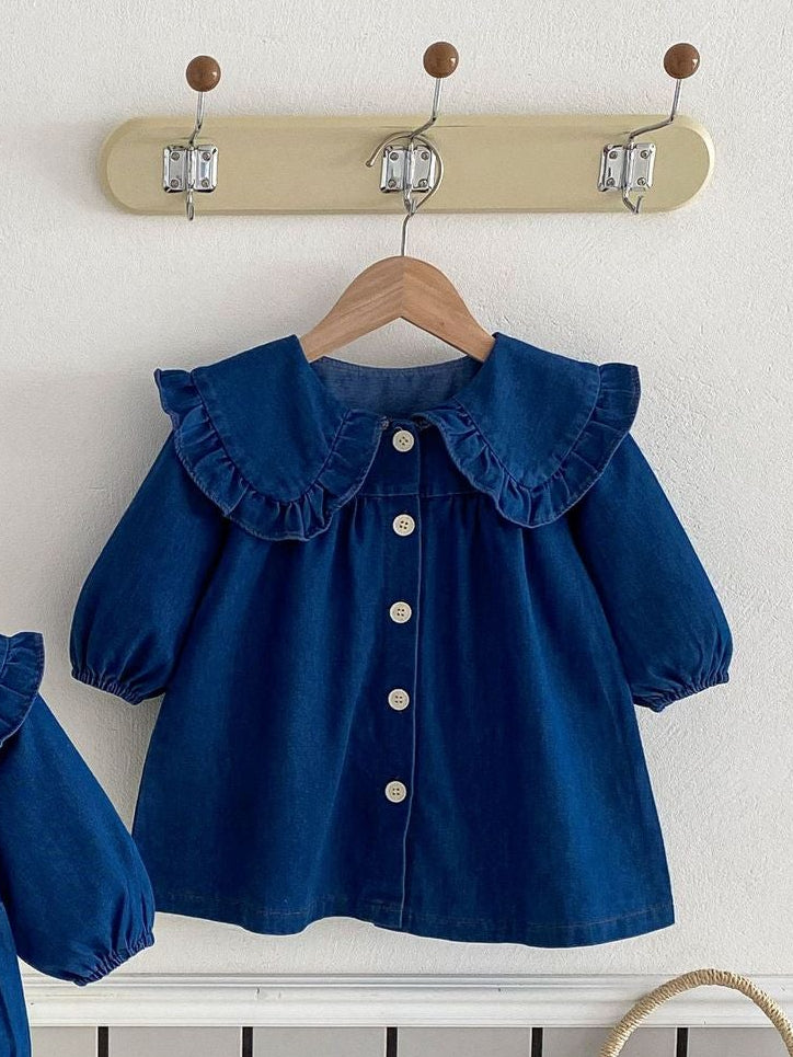 Vestido Infantil Jeans Golinha