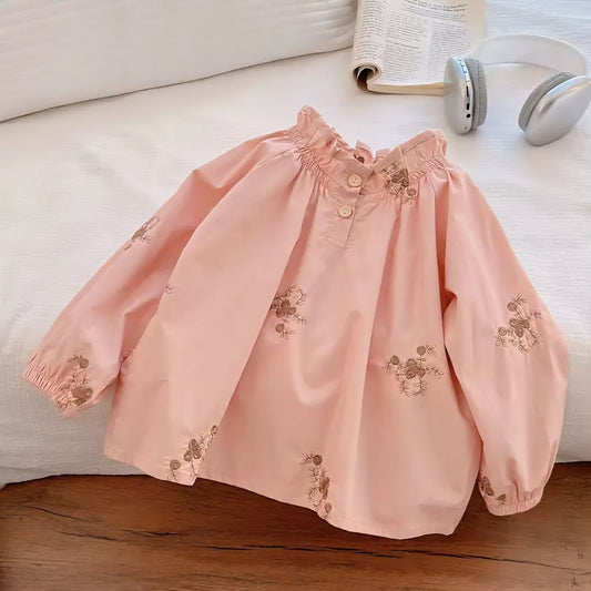 Camisa Infantil Feminina Floral