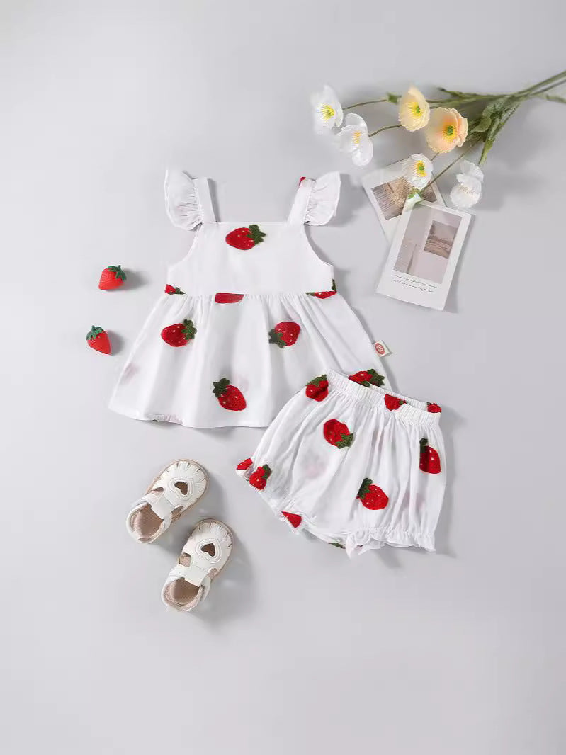 Conjunto Infantil Feminino Moranguinhos