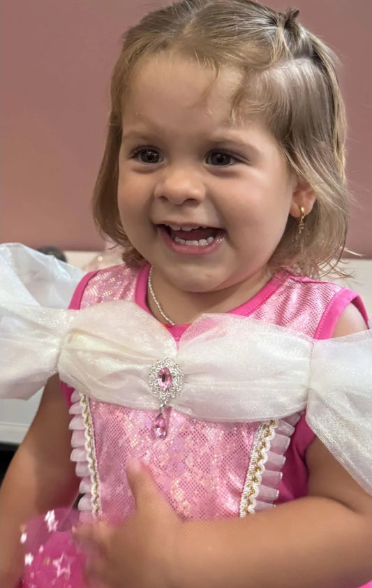 Vestido Infantil Princesa Estrelinhas