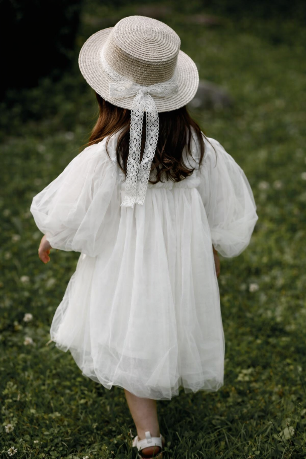 Vestido Infantil Tule Florzinhas