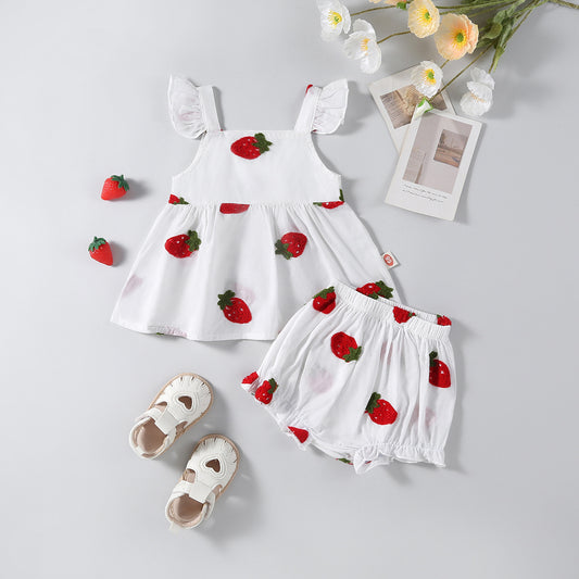 Conjunto Infantil Feminino Moranguinhos