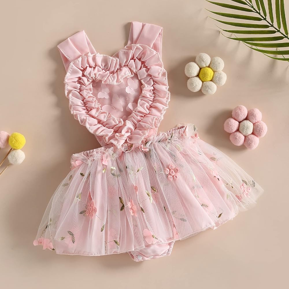 Body Infantil Feminino Tule Florzinhas