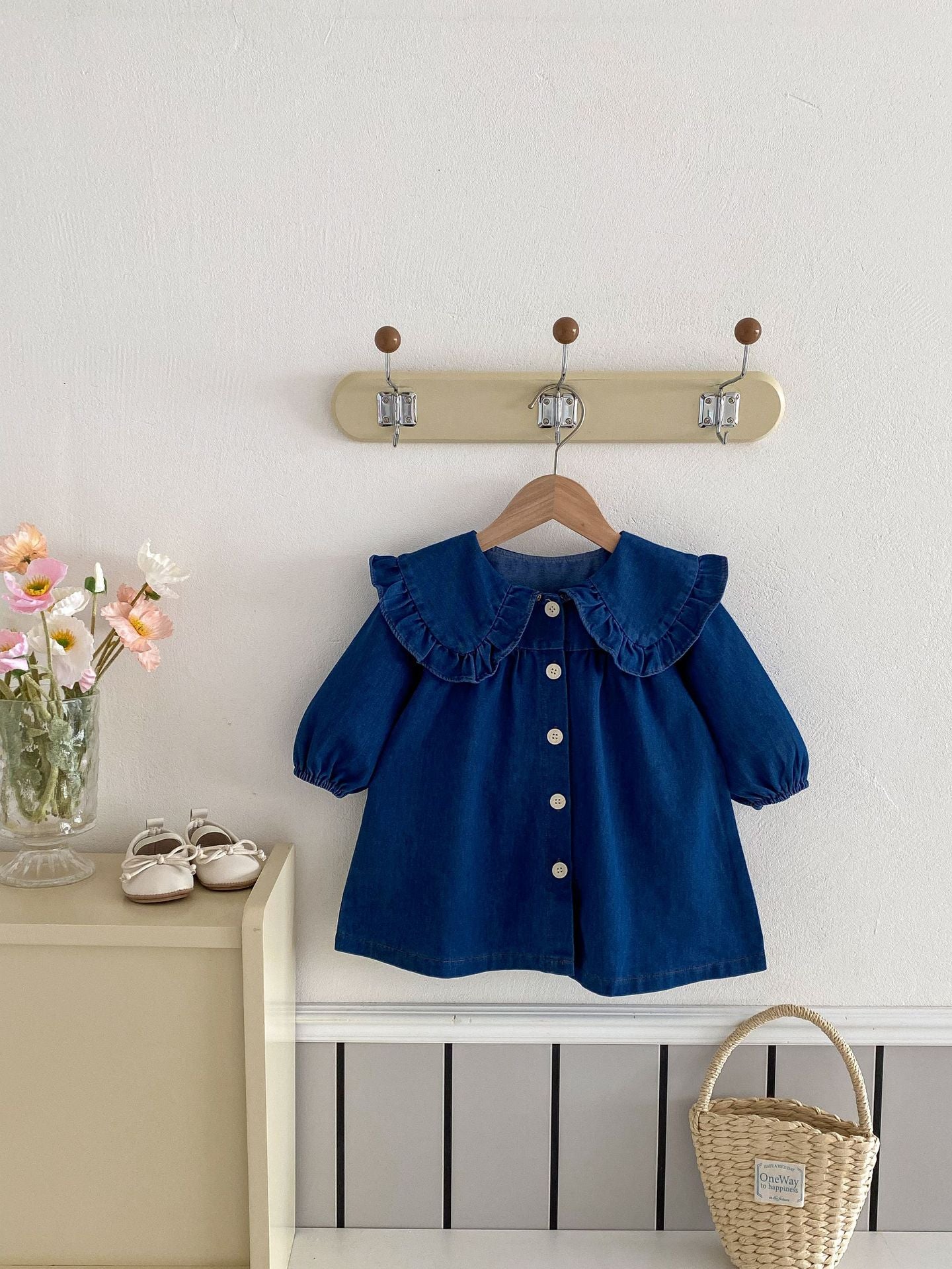 Vestido Infantil Jeans Golinha