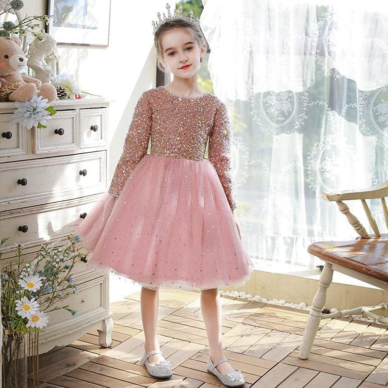 Vestido De Festa Infantil Brilhante Lacinho