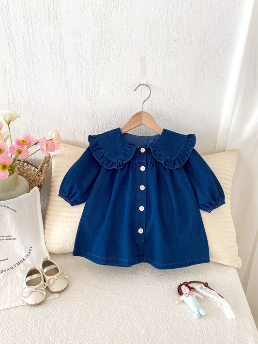 Vestido Infantil Jeans Golinha
