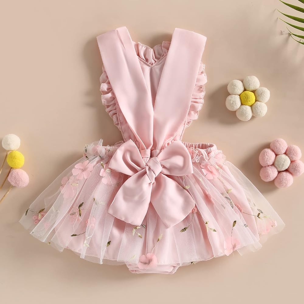 Body Infantil Feminino Tule Florzinhas