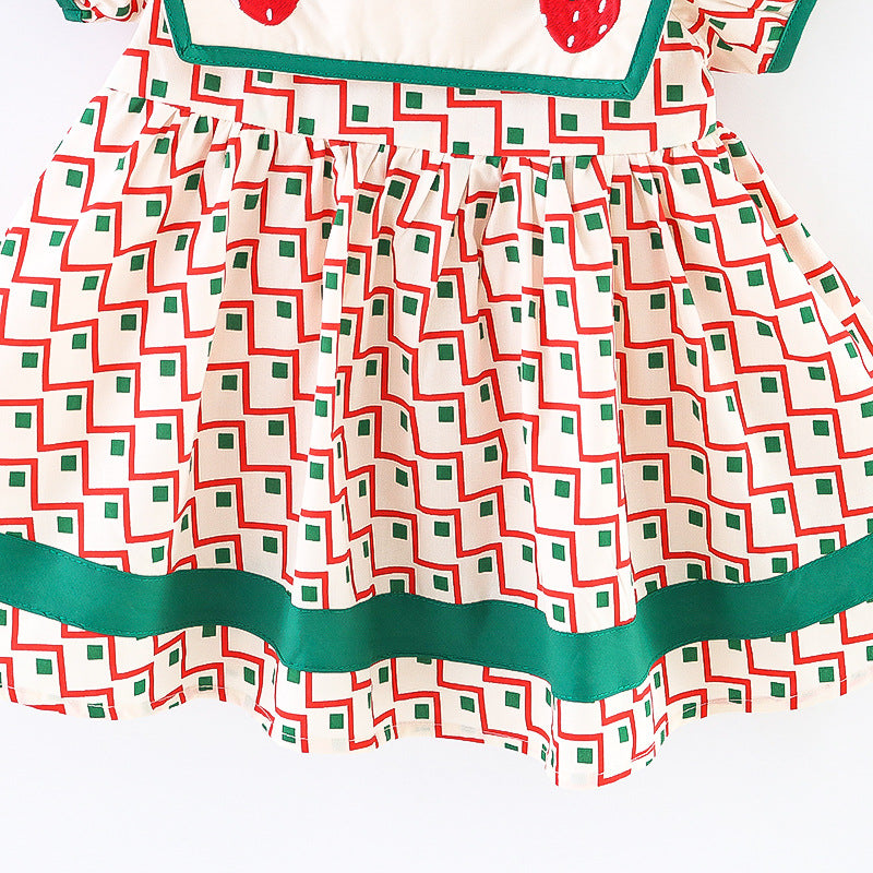 Vestido Infantil Geométrico Moranguinho