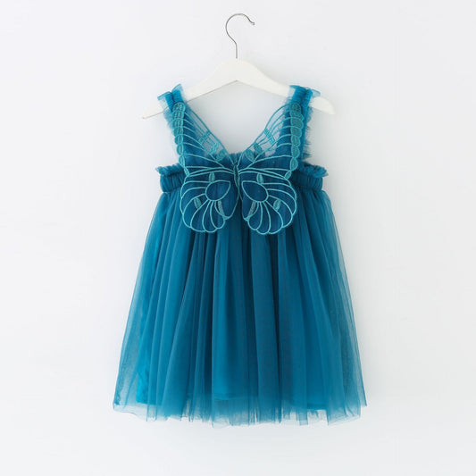 Vestido Infantil Asas de Borboleta
