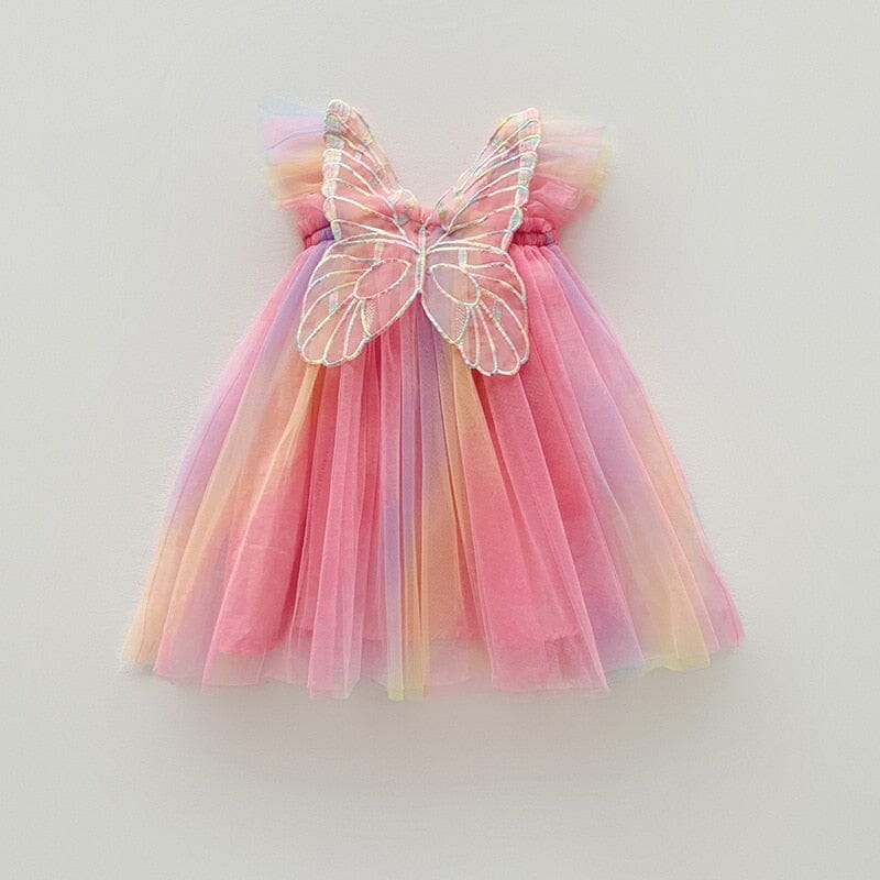 Vestido Infantil Degrade Borboleta
