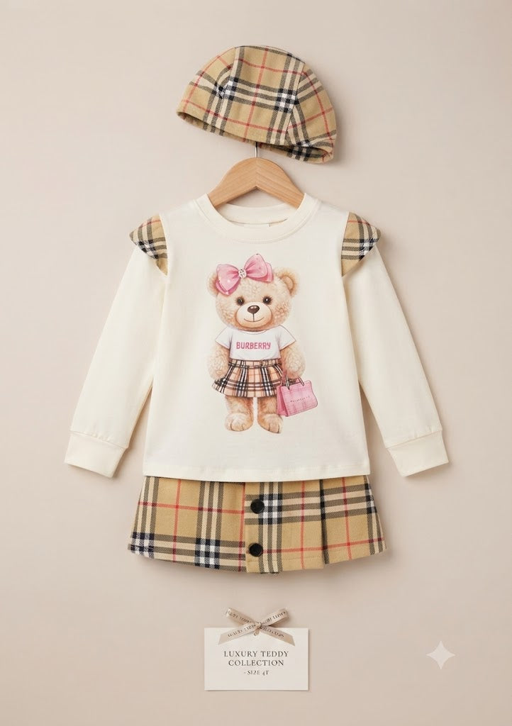 Conjunto Infantil Ursinha + Boina