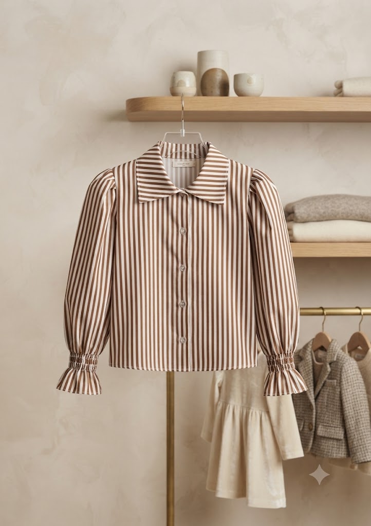 Camisa Infantil Feminina Listras
