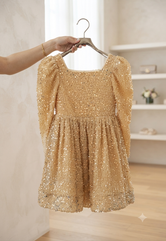 Vestido de Festa Lantejoulas Brilhante
