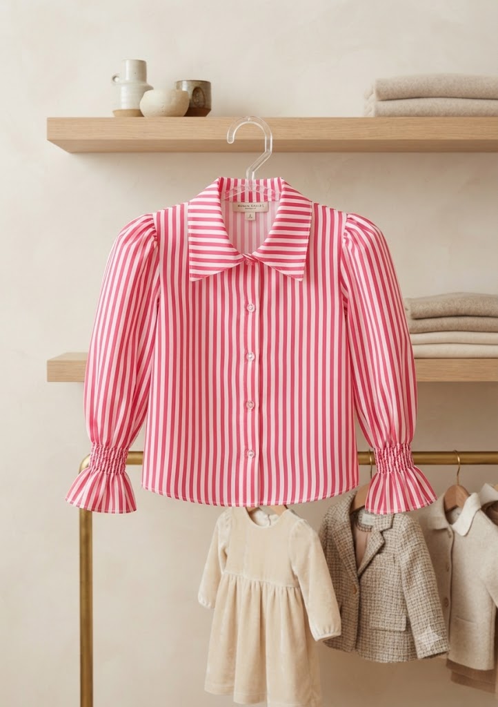 Camisa Infantil Feminina Listras