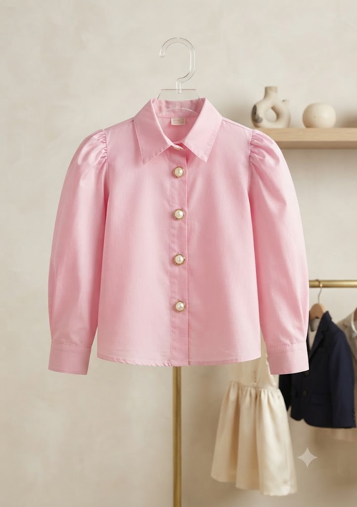 Camisa Infantil Feminina Social