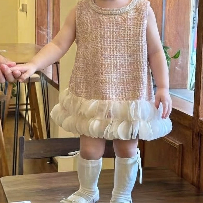 Vestido Infantil Tweed Barrinha
