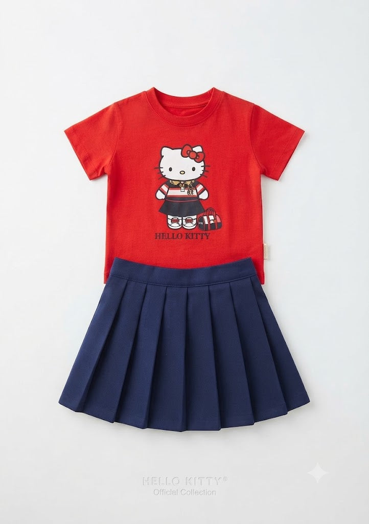 Conjunto Saia Hello Kitty Bolsa