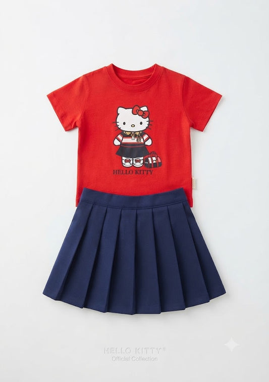 Conjunto Saia Hello Kitty Bolsa